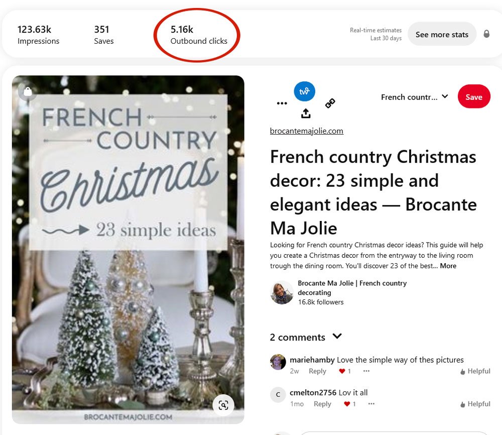 épingle pinterest qui a cartonné