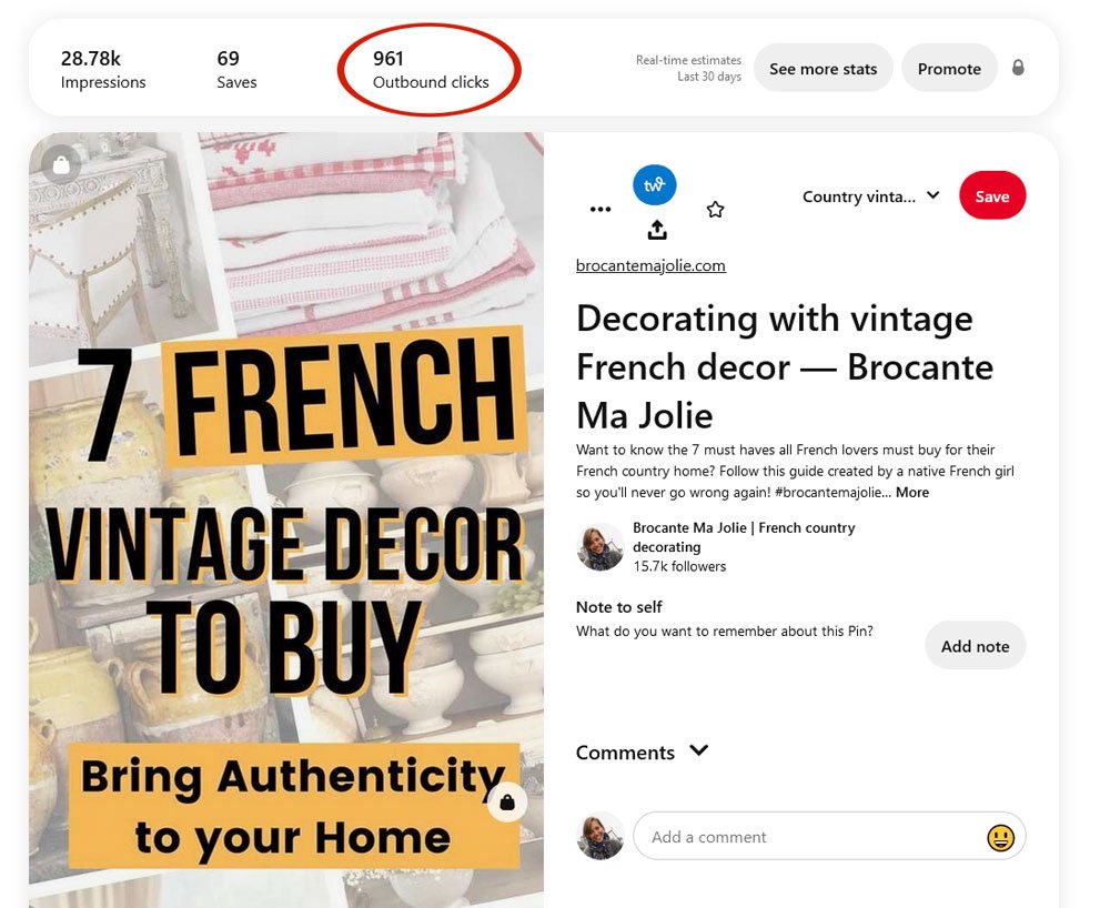 épingle pinterest qui a cartonné