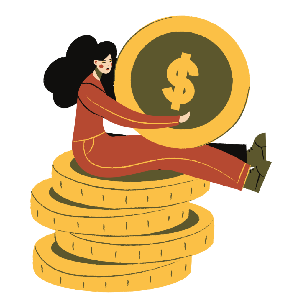 femme sur pièces de monnaie