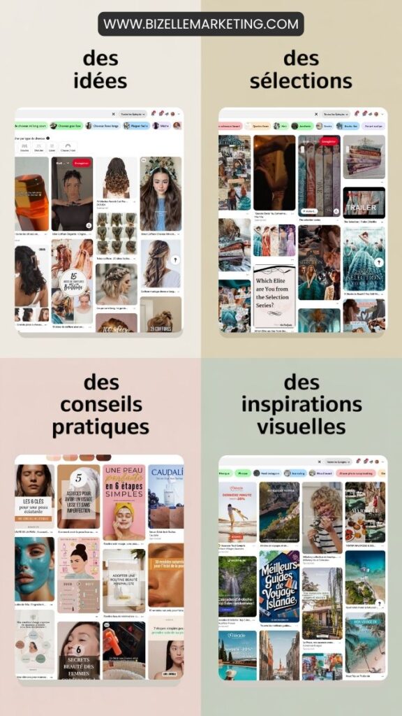 type de contenu qu'on doit créer pour pinterest