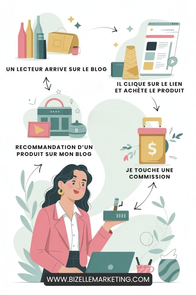 schéma comment marche l'affiliation